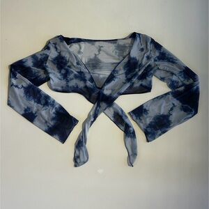 Tie-Dye Wrap Top